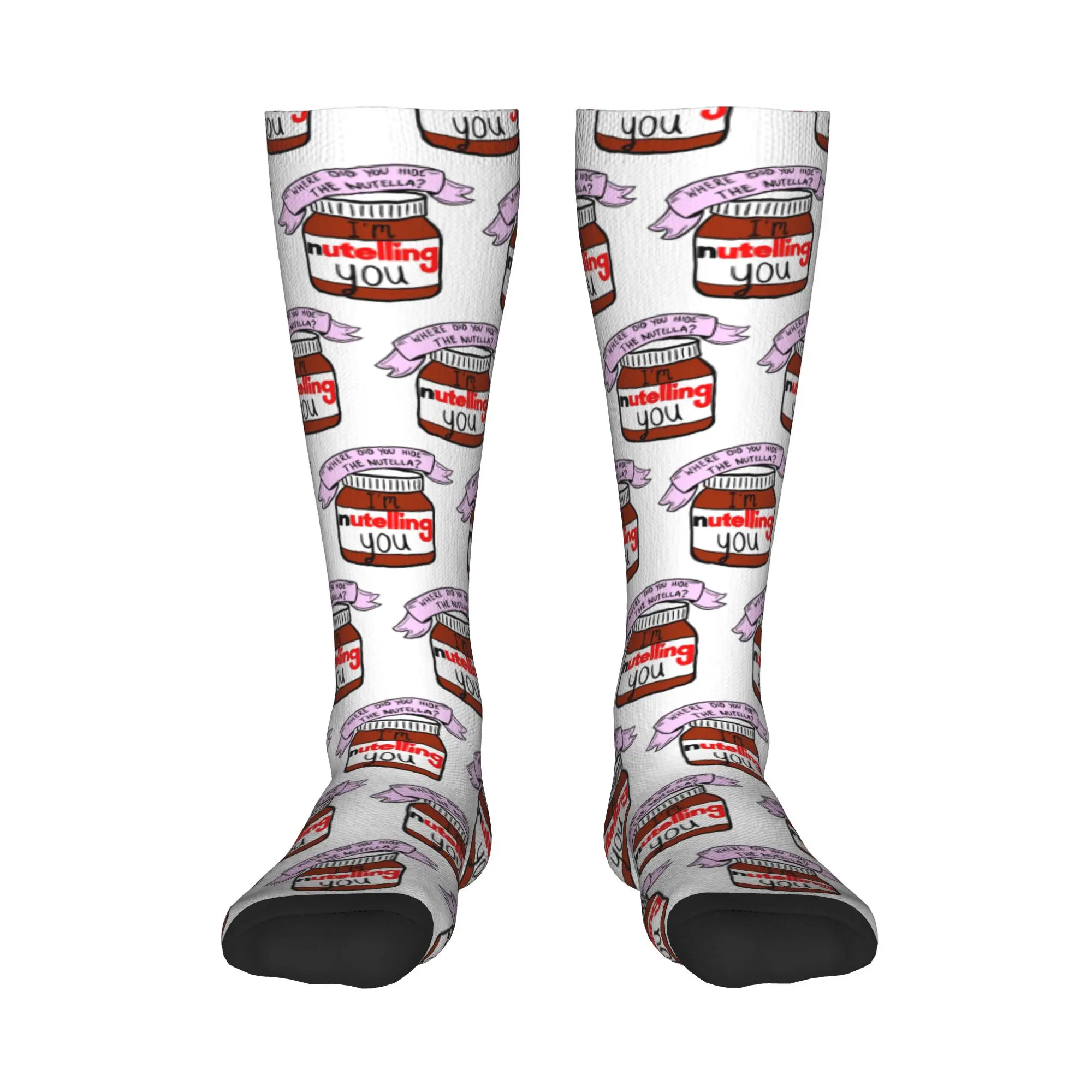 

Всесезонные чулки для экипажа, носки Nutella, модные длинные носки в стиле Харадзюку в стиле хип-хоп, аксессуары для мужчин и женщин, рождественские подарки