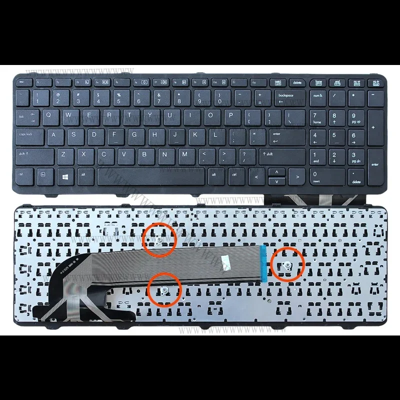 Nuevo portátil EE ProBook 450 GO, 450 G1, 470, 455 G1, 450-G1, 450 G2, 455 G2, 470 G0, G1, G2 con teclado inglés de EE