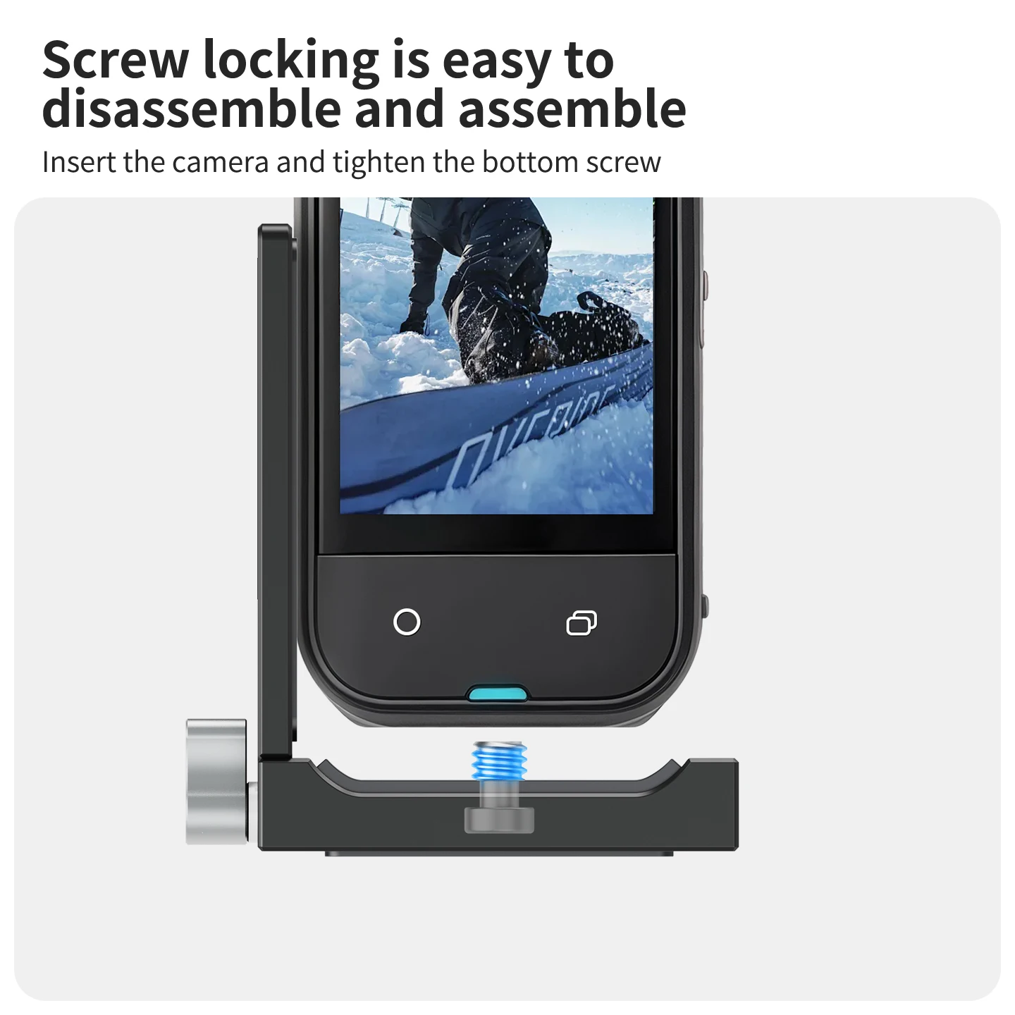 Schnellwechselplatte für Insta360 X5 X4 X3 X2 Fast Install Mount 1/4 Arri Selfie Stick Stativadapter Kaltschuh Mic Lichthalter – Detail 8