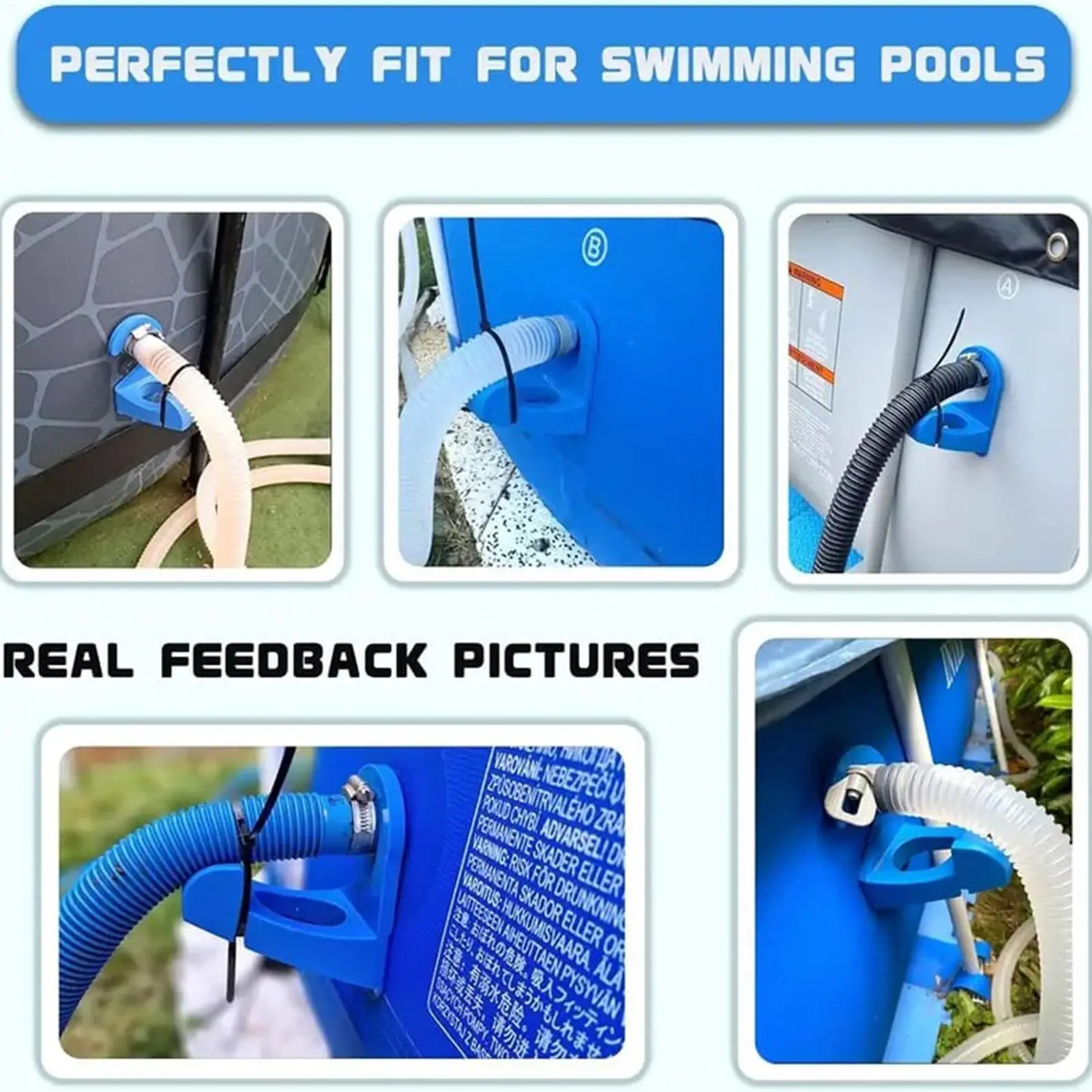 

Pool Hose Holder Ground 3 Pieces Anti-Slip Tube Support Leak-Proof Pool Hose Support Bracket For Indoor Outdoor Garden Farm