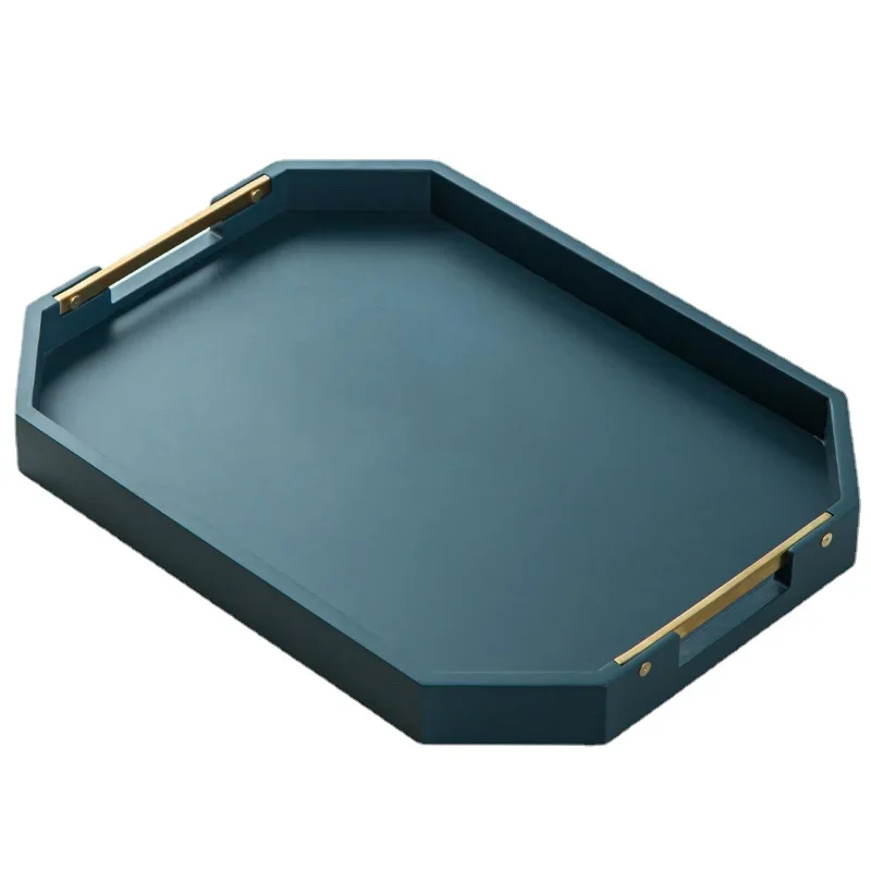 

Modern Decorative Nordic Tea Tray Cup Handle Serving Rectangular Tea Tray Kitchen Breakfast Bandeja Desayuno Table Decor