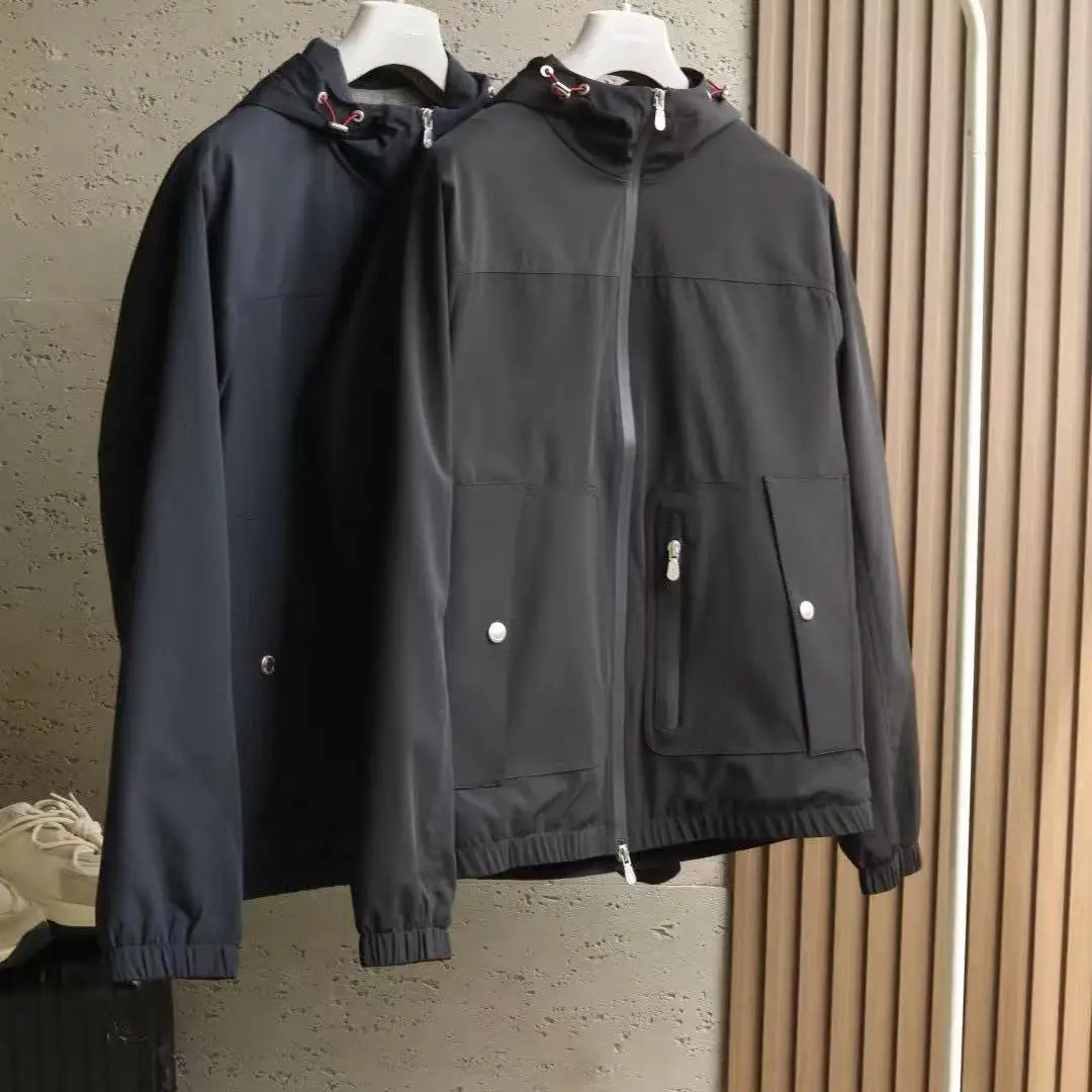 

BC итальянская мужская одежда, осенне-зимняя новая куртка с капюшоном в старом денежном стиле, мужская деловая повседневная простая хлопковая куртка