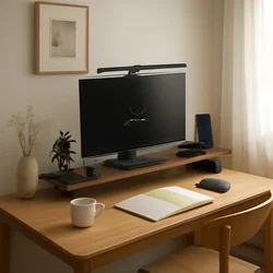 Simple Display Heightened Board Stand Desktop Computer Screen Heightened Organizer Shelf Desktop Double-layer Storage Furniture