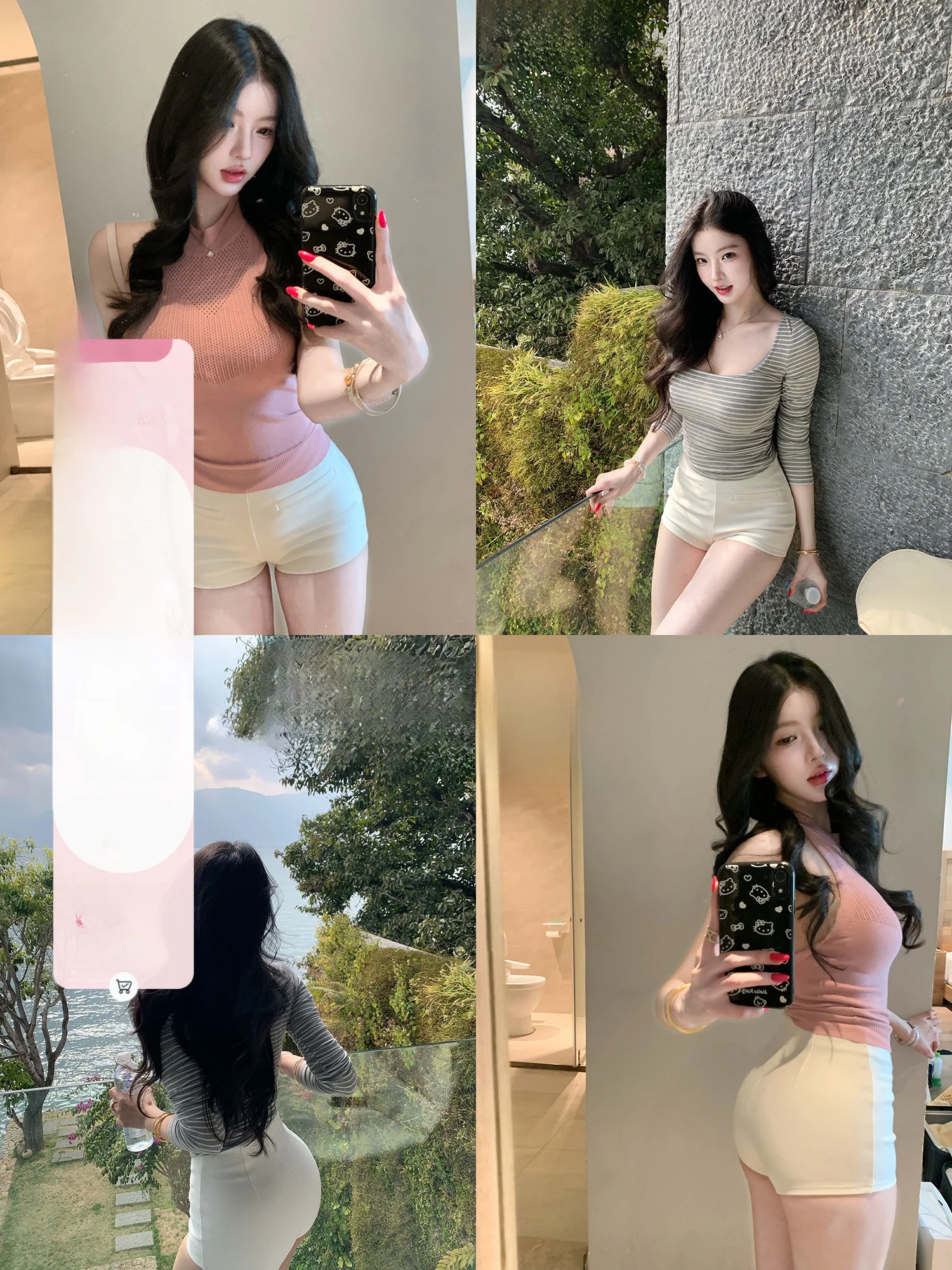 

Белые эластичные укороченные брюки-чинос для женщин: повседневные, комфортные, дышащие, с эластичным поясом, весна-лето