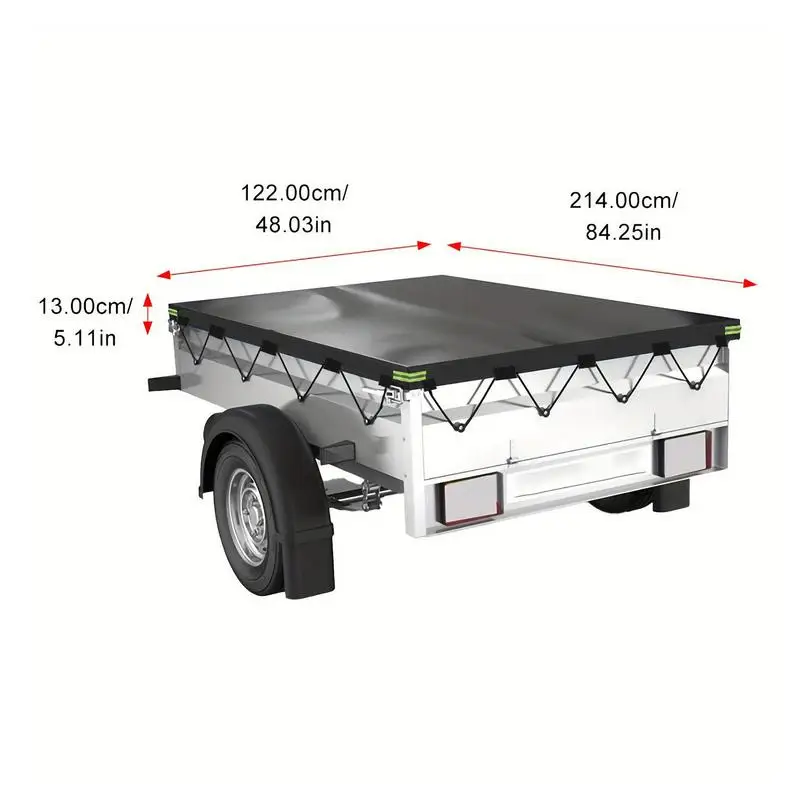 Waterproof Truck Bed Cover Heavy Duty Tarp Cover For Pickup Bed 600D Oxford Cloth Car Bed Cover For Most Common Pickup Truck