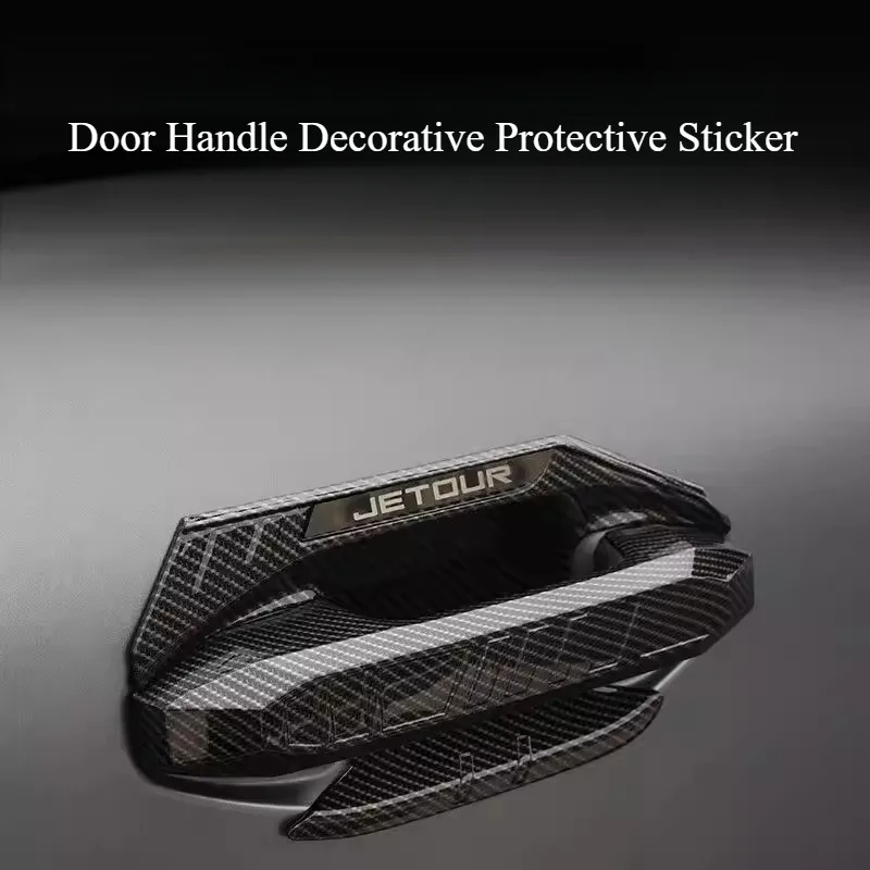 

Car Exterior Anti-Scratch Door Bowl Handle Cover Protector for Jetour Traveler, Refit Accessories