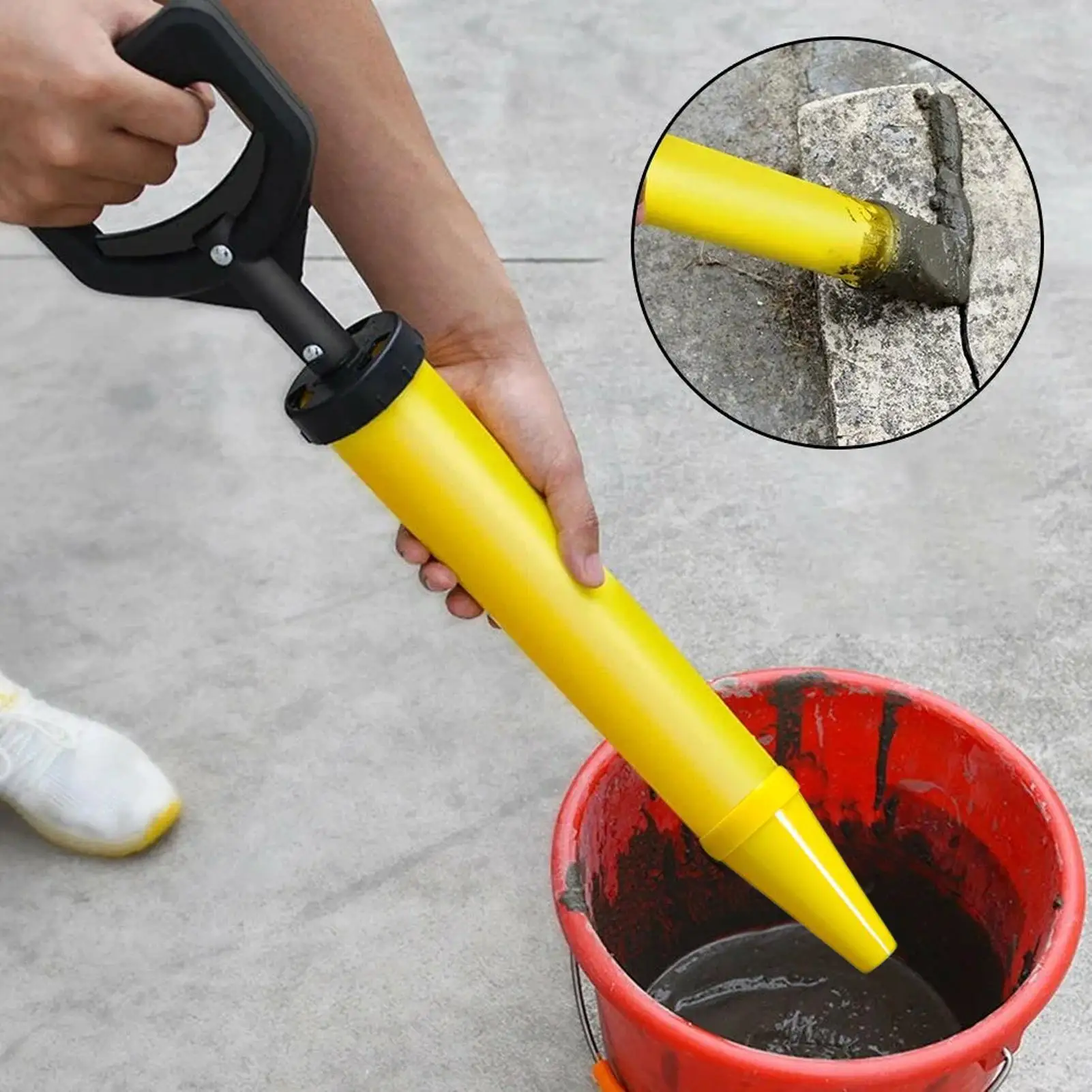Grouting Tools 5-in-1 Caulking Sealing Tool With 5 Nozzles Grouting Nozzle Applicator For Cement Adhesive Mortar Household