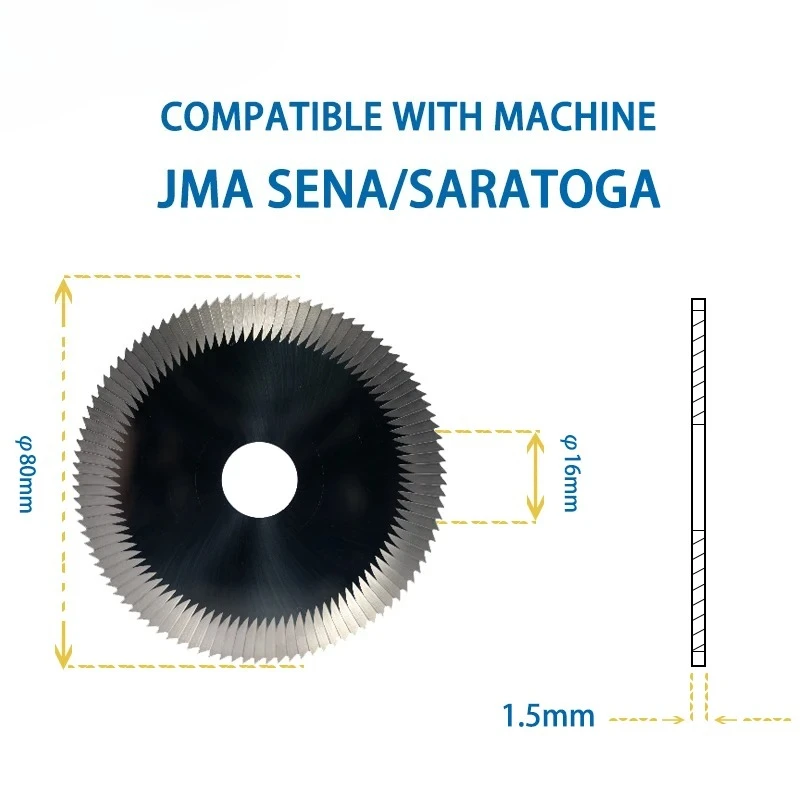 RAISE Key Cutter Compatible with JMA FP26 FP26W 80x1.5x16mm JMA SENA/SARATOGA Key Cutting Machine Locksmith Tools