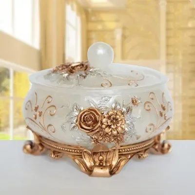 

Роскошные аксессуары для сигарет, креативная пепельница из смолы + стекла с крышкой, модное украшение дома, пепельница большого размера, подарок Arts De