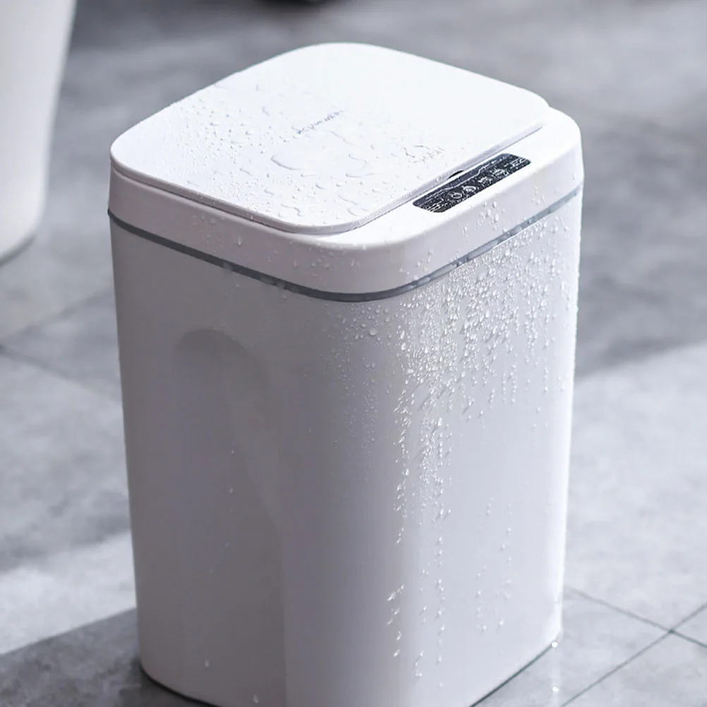 

1pc Smart Garbage Can Automatic Induction Dustbin Contactless Waste Bin Silent Operation Large Capacity Usb Rechargeable For