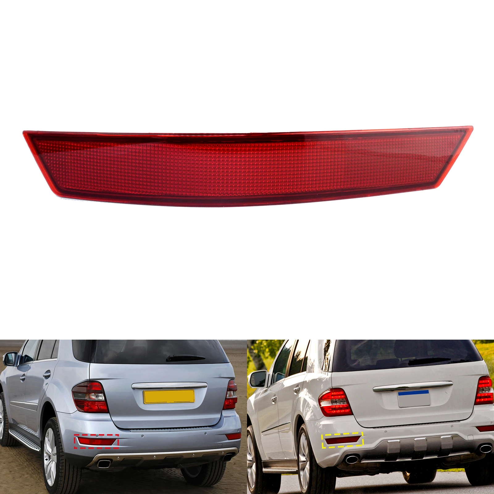 

For 05-11 Mercedes ML-Class W164 ML320 ML350 Left Rear Bumper Reflector Lens N/S