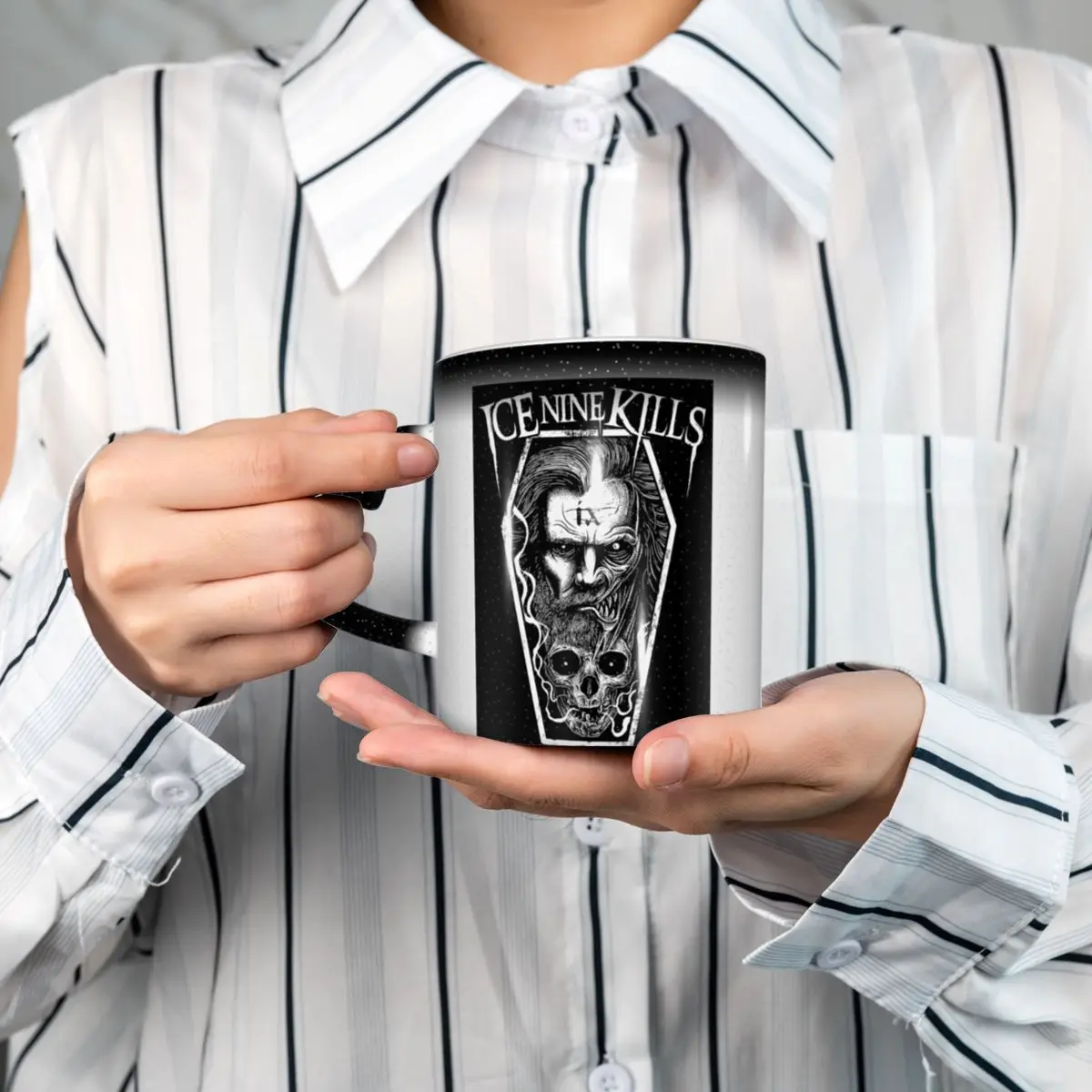Michele Nolli Ice Nine Kills Mug Funny Ceramic Coffee Cups Tea Mugs Milk Cup Drinkware Gift for Woman Man