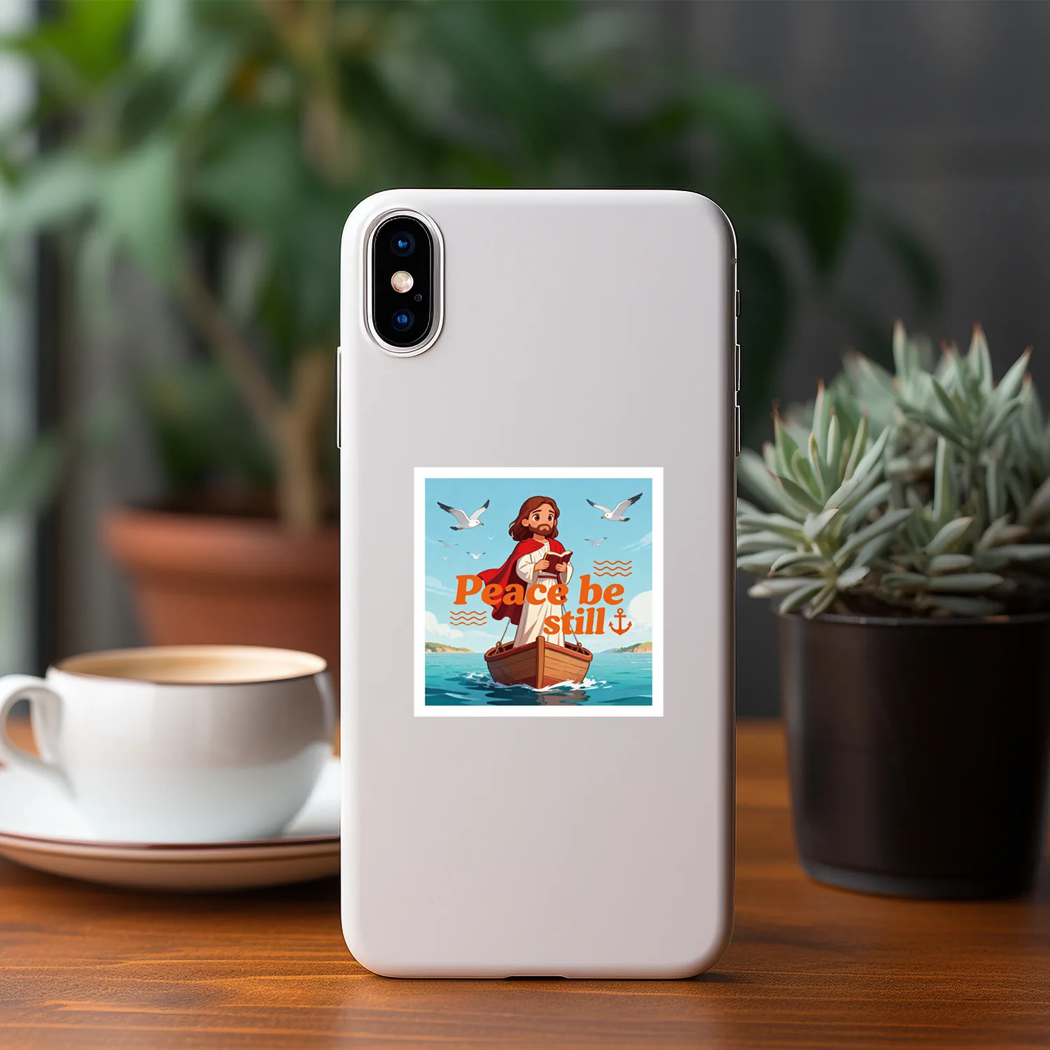 10/30/50PCS Jesus Cartoon Square Sticker DIY Phone Laptop Luggage Skateboard Graffiti Decals Fun for Kid