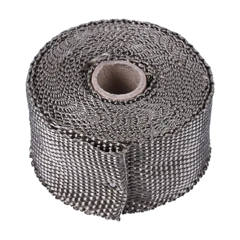 Motorcycle Car Exhaust Systems Thermal Header Pipe Fire Cloth Tape Heat Insulating Wrap