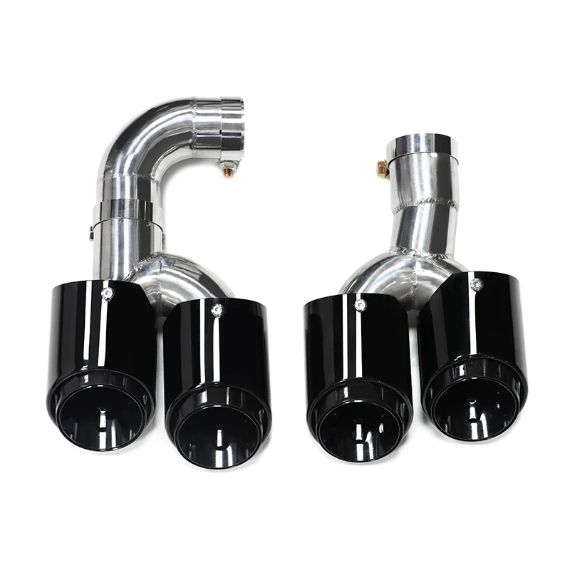 RVS Quad Uitlaatpijp voor 2022+ BMW X3 G01 X4 G02 20i 30i, X3M Competition Bumper Upgrade Uitlaatpijp - afbeelding 1
