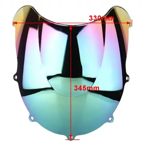 1996 1997 1998 1999 सुजुकी GSXR600 GSXR750 विंडशील्ड डबल बबल GSXR 600 750 R SRAD ब्लैक इरिडियम स्मोक 8 best sales जीएसएक्सआर एसआरएडी - №6