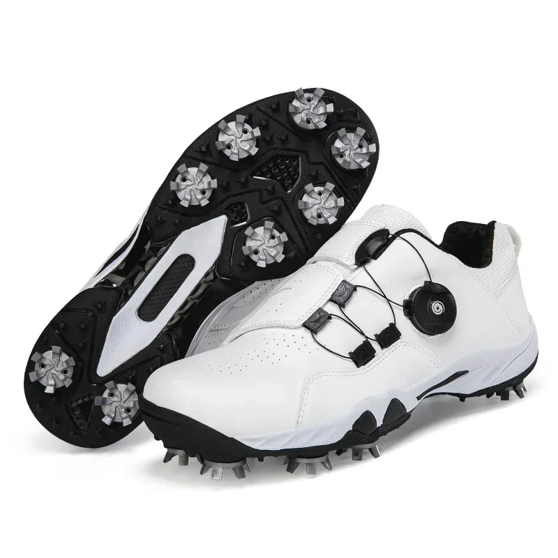 

2026 Men Golf Shoes Professional Spikes Golf Sneakers Outdoor Walking Sneakers Comfortable Athletic Footwears