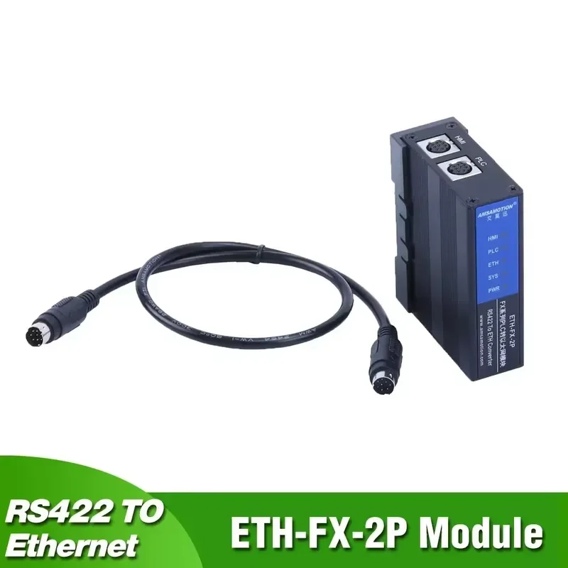ETH-FX-2P RS422 TO Ethernet Converter PLC Module For FX FX1N/1NC FX2N/2NC FX3U/3U FX3G/3GA/3GC FX3S Series PLC