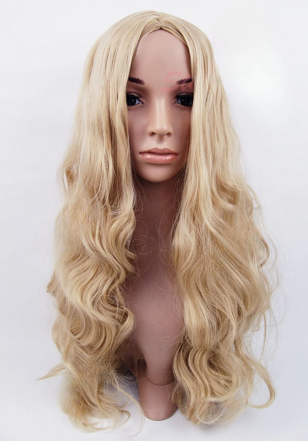 W233 Удлиненный волнистый синтетический