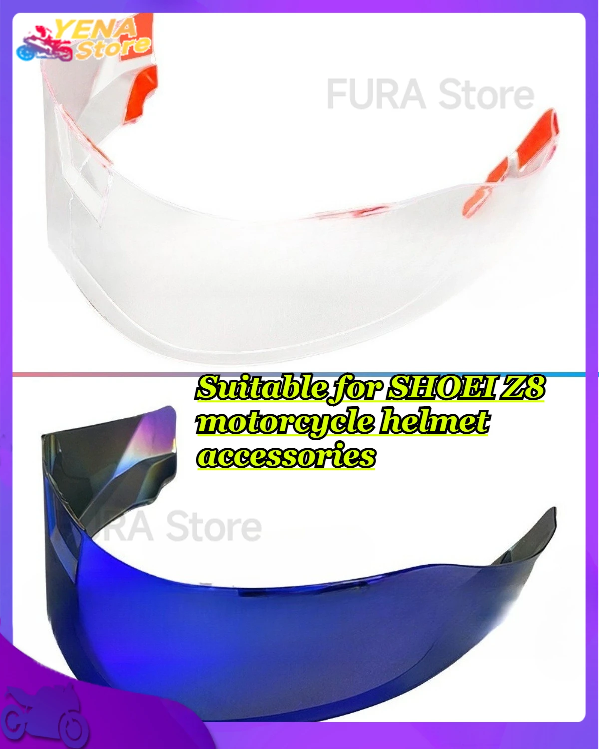 

Motorcycle rear spoiler helmet protective cover, suitable for SHOEI Z8 motorcycle helmet accessories