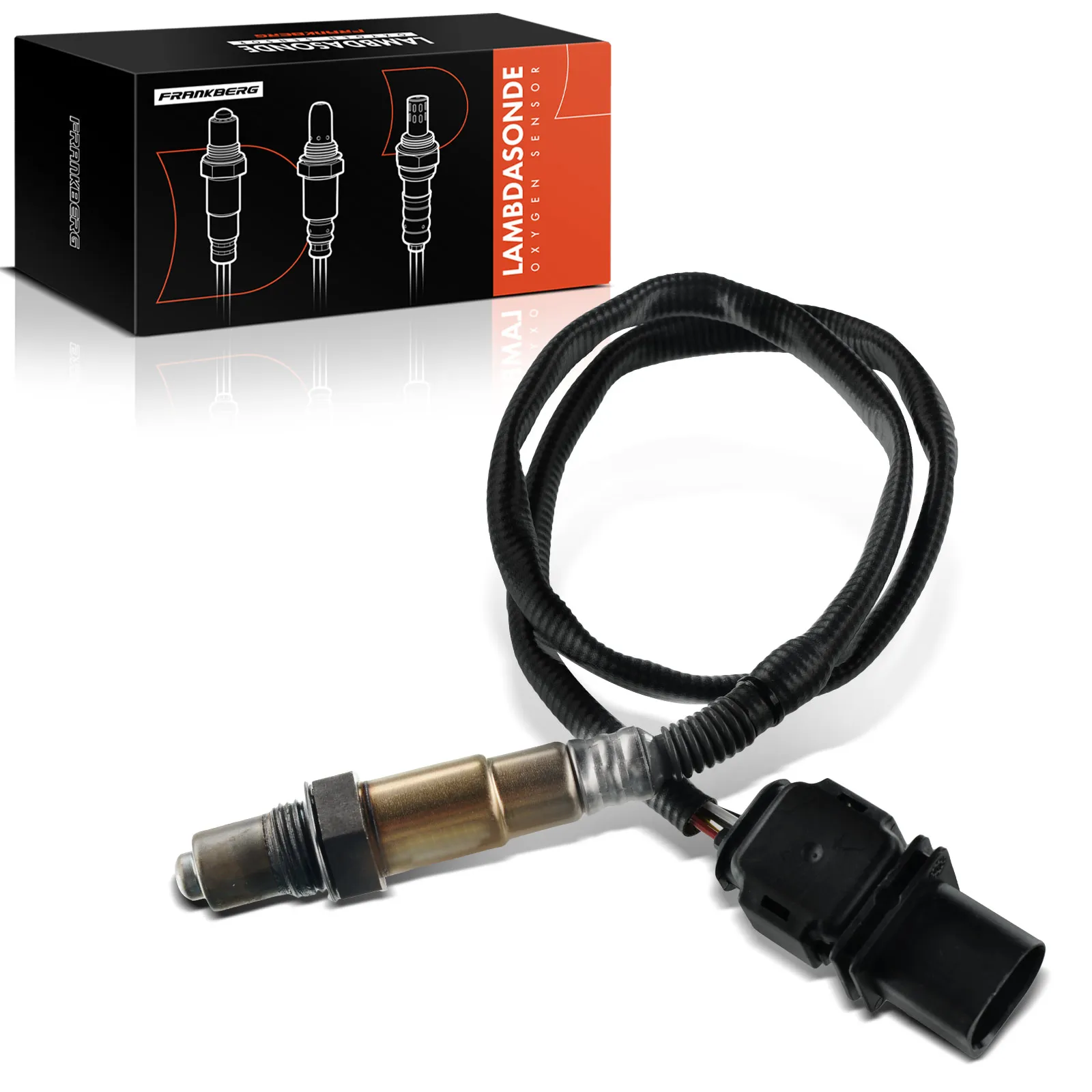 Frankberg 1x Lambdasonde Controlesonde voor BMW E90 Mercedes-Benz S204 Peugeot WD 226A4-7142R-EW 22693-JG70A-EW