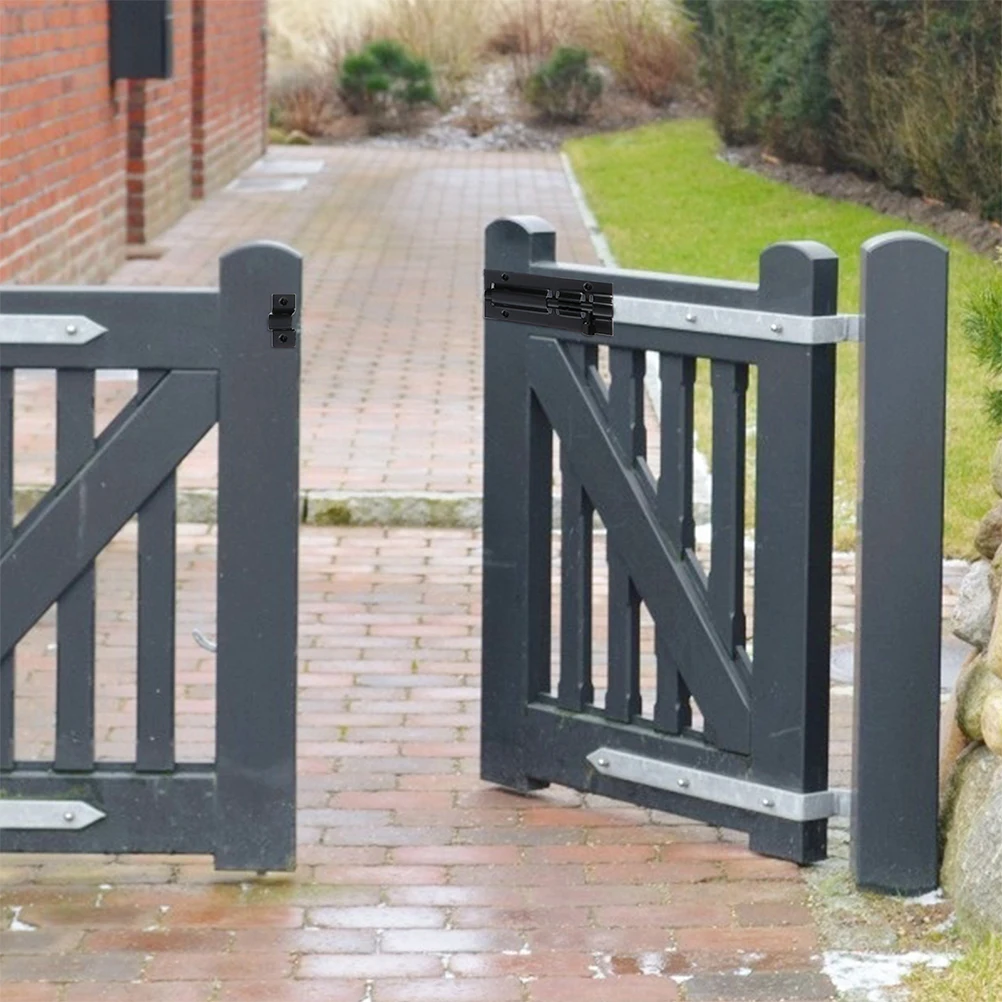 

2 Sets Stainless Steel Bolt Slide Gate Latch Sliding Lock Locks for Doors Locking Latches Bolts