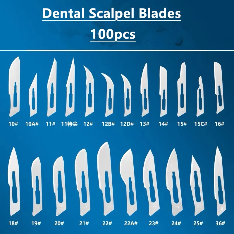 Dental Carbon Steel Surgical Blades for Dental medical Stainless Steel Surgical Blade or DIY Cutting Repair