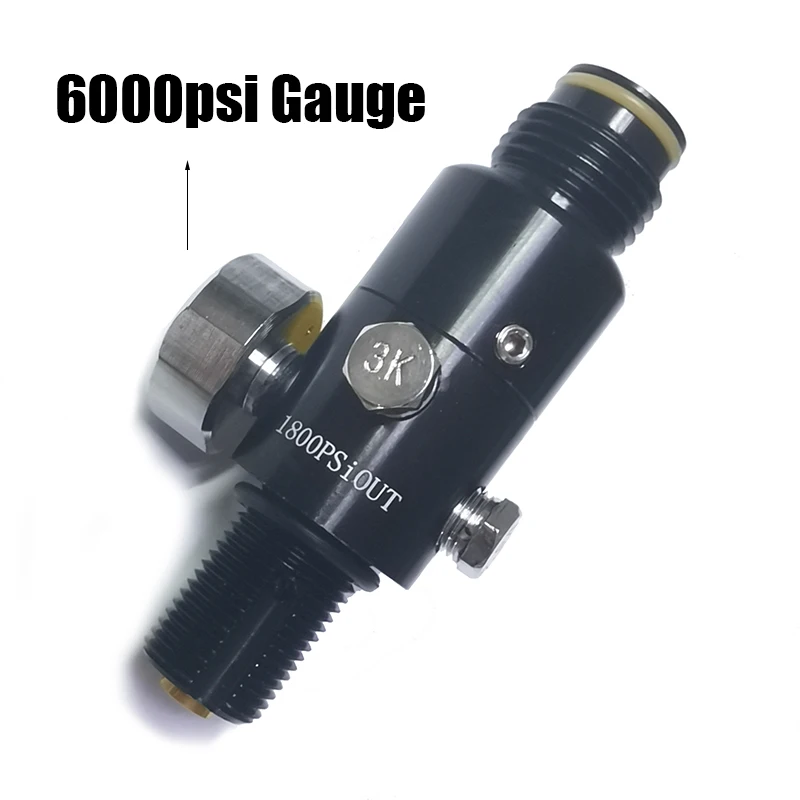 Marker Compressed Air Co2 Cylinder Bottle Tank Regulator Valve 4500psi Input 800psi to 3000psi Output