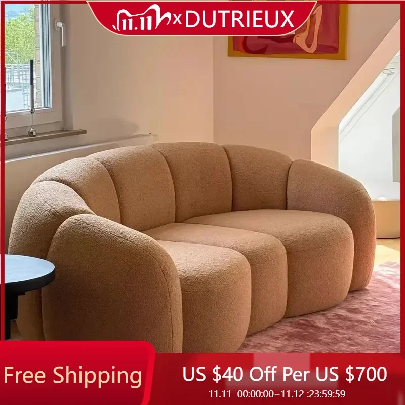 

Love Seat Floor Living Room Sofas Curved Modern Comfortable Interior Living Room Sofas Fashion Koltuk Takımı Trendy Furniture