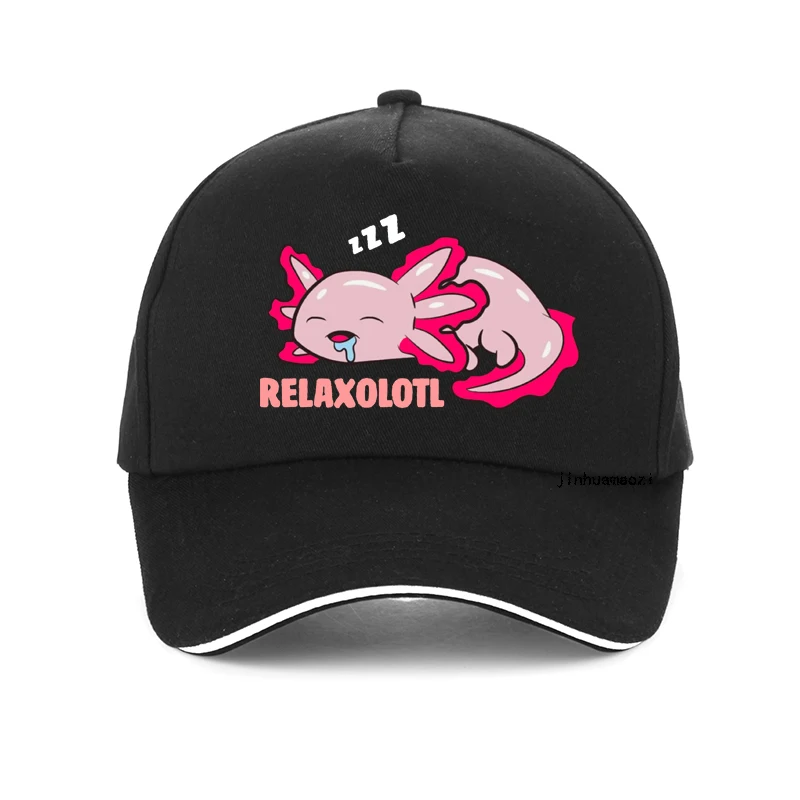 

Cute Axolotl Lover Mexican Salamander Relaxolotl cap Cartoon Aesthetic Baseball Caps for Girls Boys Graphic summer Trucker hat