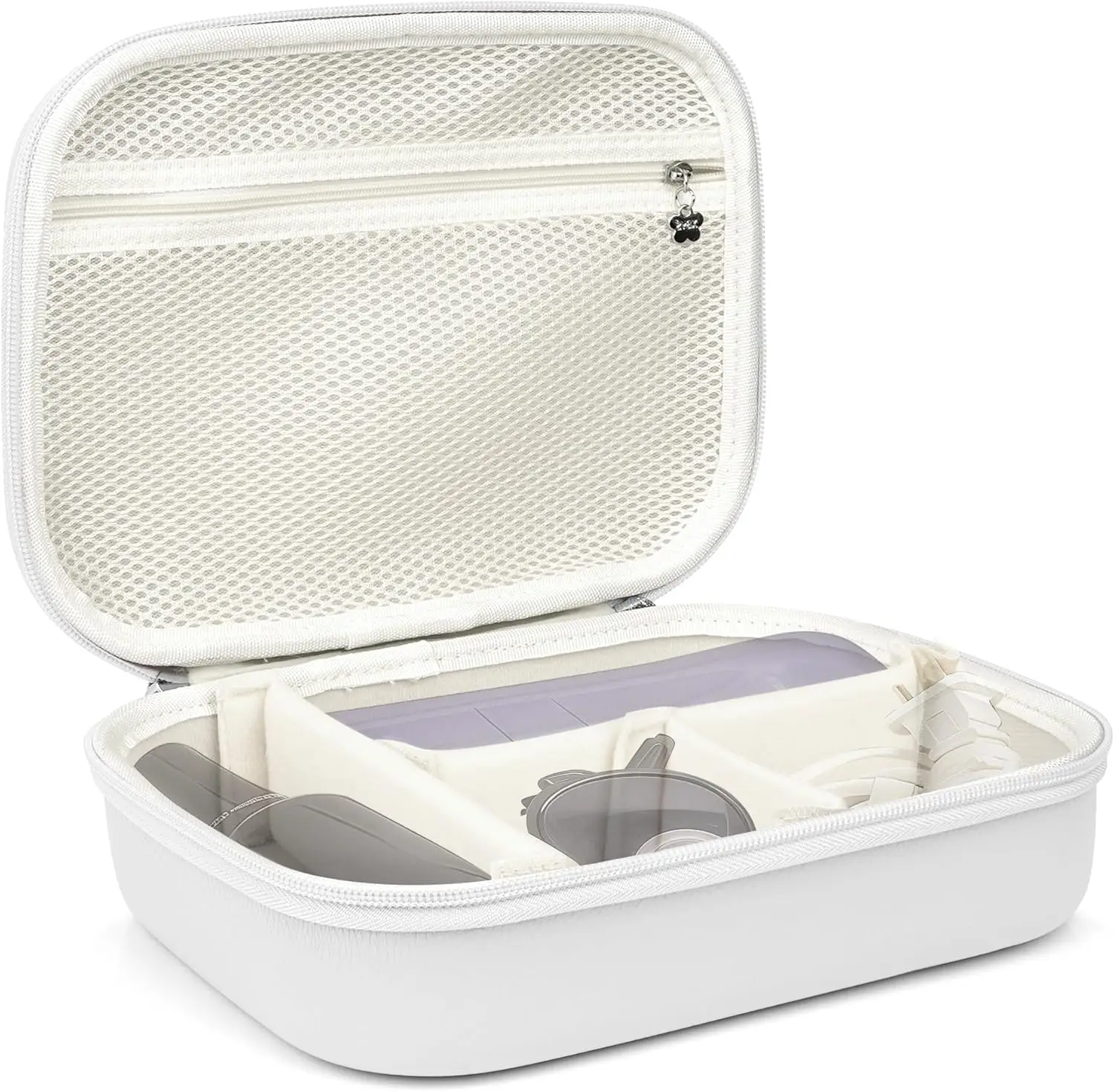 

Laser Hair Removal Device Case, Travel Organizer for Air 3 & 10 IPL, Portable White Storage Bag