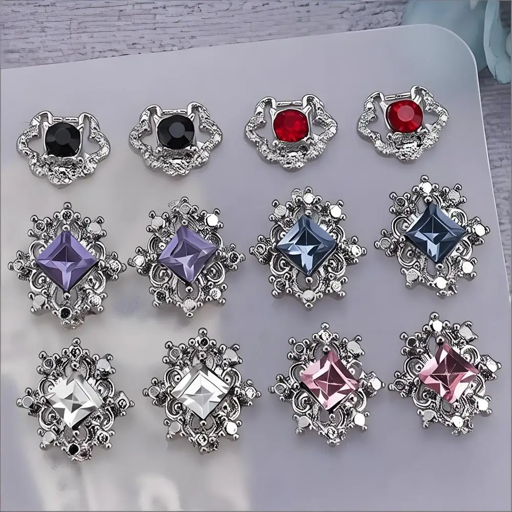 

10PC Baroque Revival Fashion 3D Luxury Alloy Nail Art Charms Rhinestone Accessories For Manicure Decor Nails Decoration Supplies