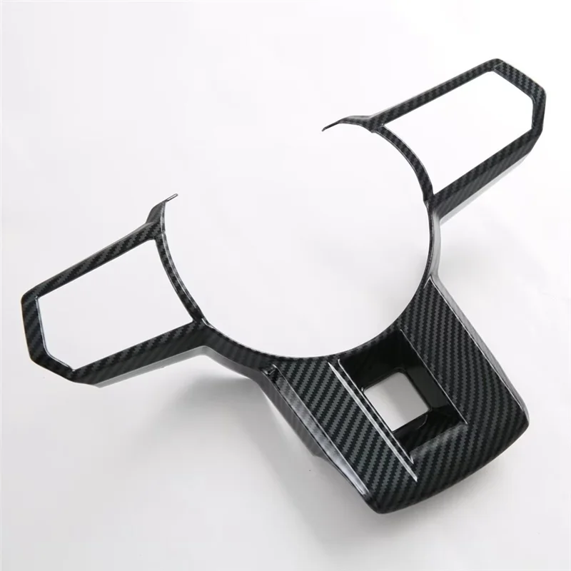 

QB-для Mitsubishi Triton/L200 2024, декоративная накладка на руль автомобиля, внутренняя отделка, замена из углеродного волокна