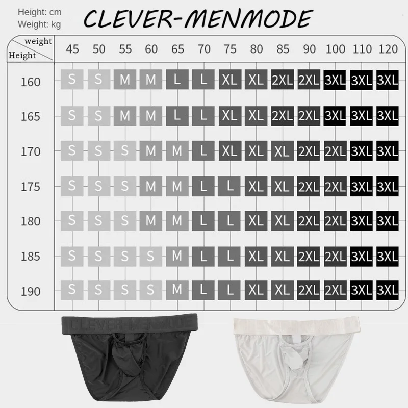 CLEVER-MENMODE Men\'s Sexy O-Ring Elephant Nose Briefs Ice Silk Men Ultra Thin Long Penis Mini Panties Miceo Openwork Lingerie