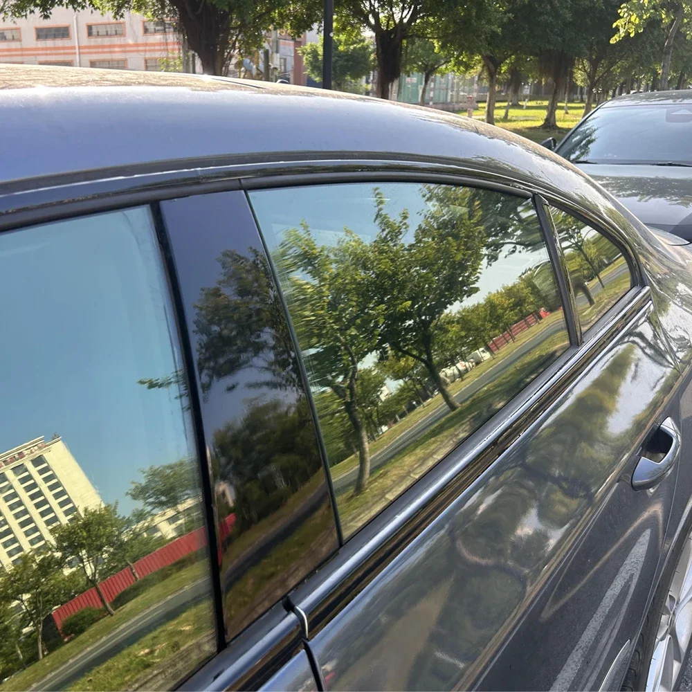 For Volkswagen CC 2009-2018 Sedan Window Chrome Delete Blackout ABC Pillars Glossy Black Stickers