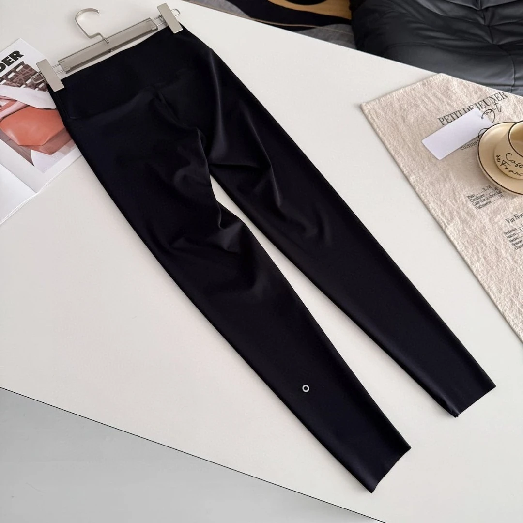 Esportes preto elasticidade calças de pilates moda coreana casual respirável leggings mulheres correndo fitness cintura alta calças yoga