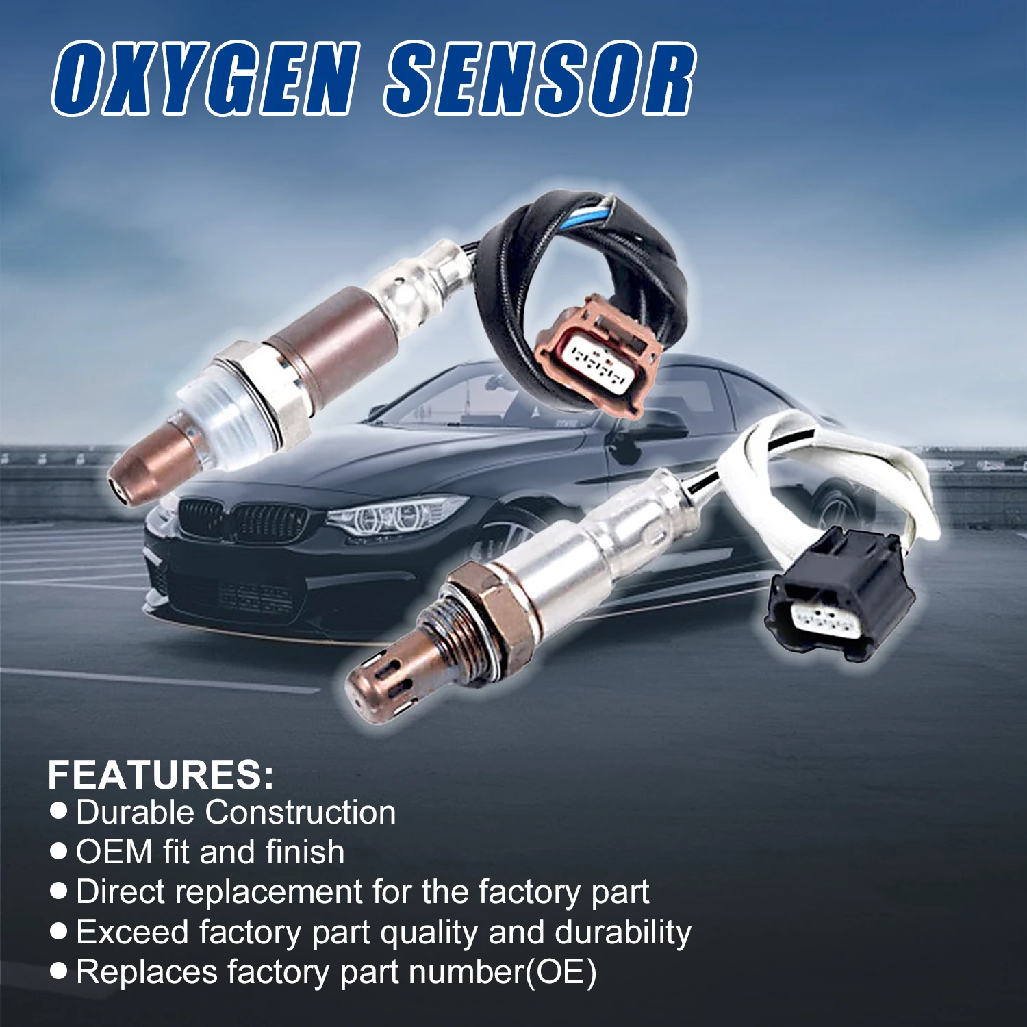 Upstream+Downstream O2 Oxygen Sensor 234-9133 234-4905 22693-3TA0A 226A0-3TA0B For 2013 2014 2015 2016 2017 Nissan Altima 2.5L