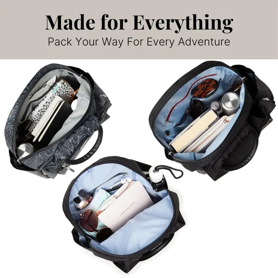 

All Day Backpack with RFID Phone Wristlet Lightweight Travel Backpack for Women