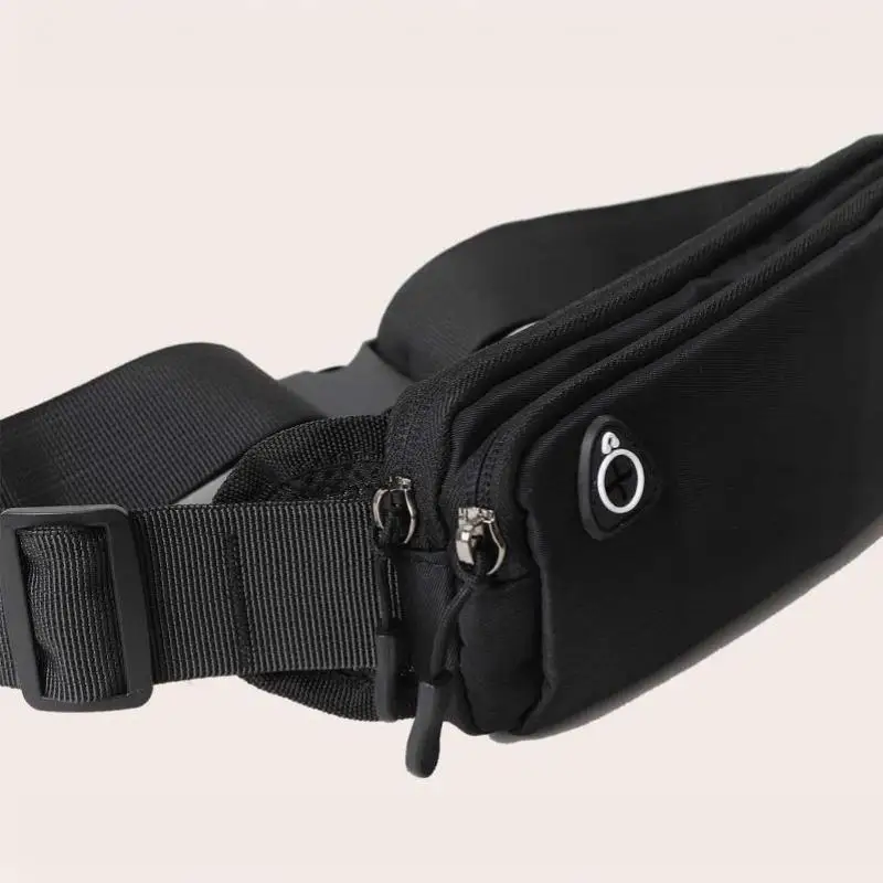Oxford-Gewebe Leichte und Elastische Hüfttasche Doppelreißverschluss Anti-Diebstahl-Design Unisex Verstellbare Größe für alle Wanderrucksäcke – Detail 12