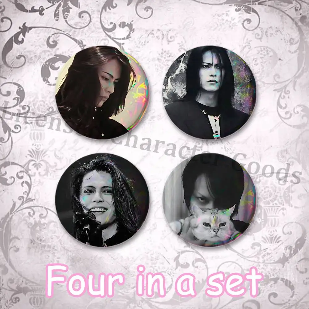 A-Atsushi S-Sakurai 25mm Badge 4-Piece Set Mini Pill Baji Kawaii Collectibles Creative Button Pin for Ita-Bag