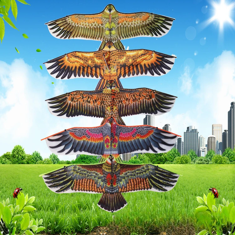 Plastikowy latawiec orzeł 30-metrowa linia latawca Duży orzeł latający ptak latawce Prezent dla dzieci Kreskówka latawiec Wycieczki rodzinne Sport w ogrodzie