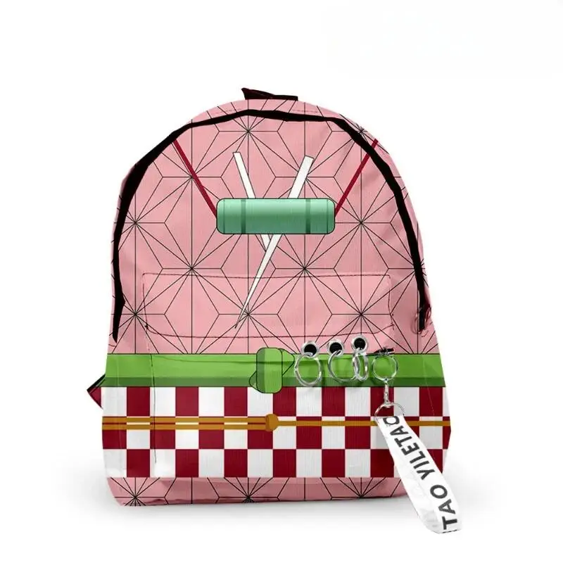 Demon Slayer Anime Leisure Backpack Kimetsu No Yaiba Nezuko Tanjirou Back To School Season Student Schoolbag Peripheral Gift view 5