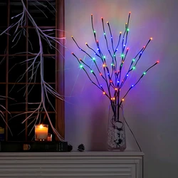 1pc Willow Branch Lamp 20 LED Bouquet Decoration Lights Tall Vase Filler For Party DIY String Garland Home Decorative Lights