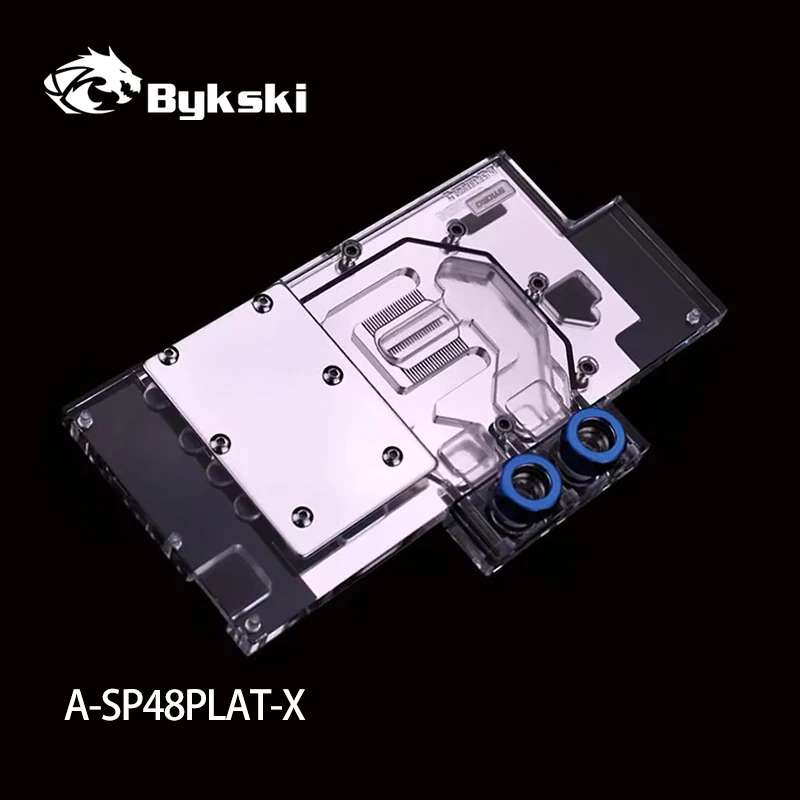 BYKSKI A-SP48PLAT-X /Water Block Use for Sapphire Nitro+ Radeon RX470/480 (11260-07) / Full Cover Graphics Card Video Card Block