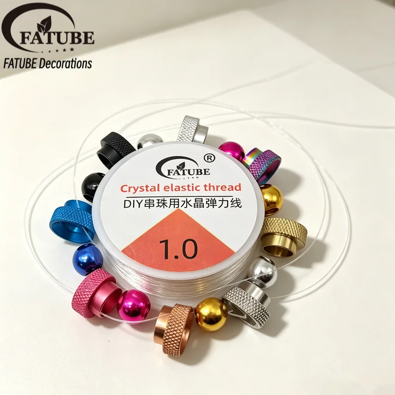 خرز معدني منقوش من FATUBE مع خ - مراجعة Jewelry Making وسعره