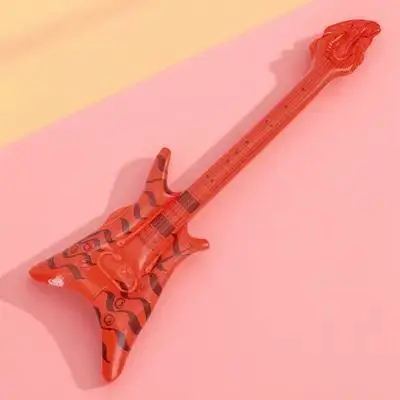 

Inflatable Guitar Prop Decorative Electric Instrument for Disco Party Stage Performance Musical Party Supply Inflatable Guitar