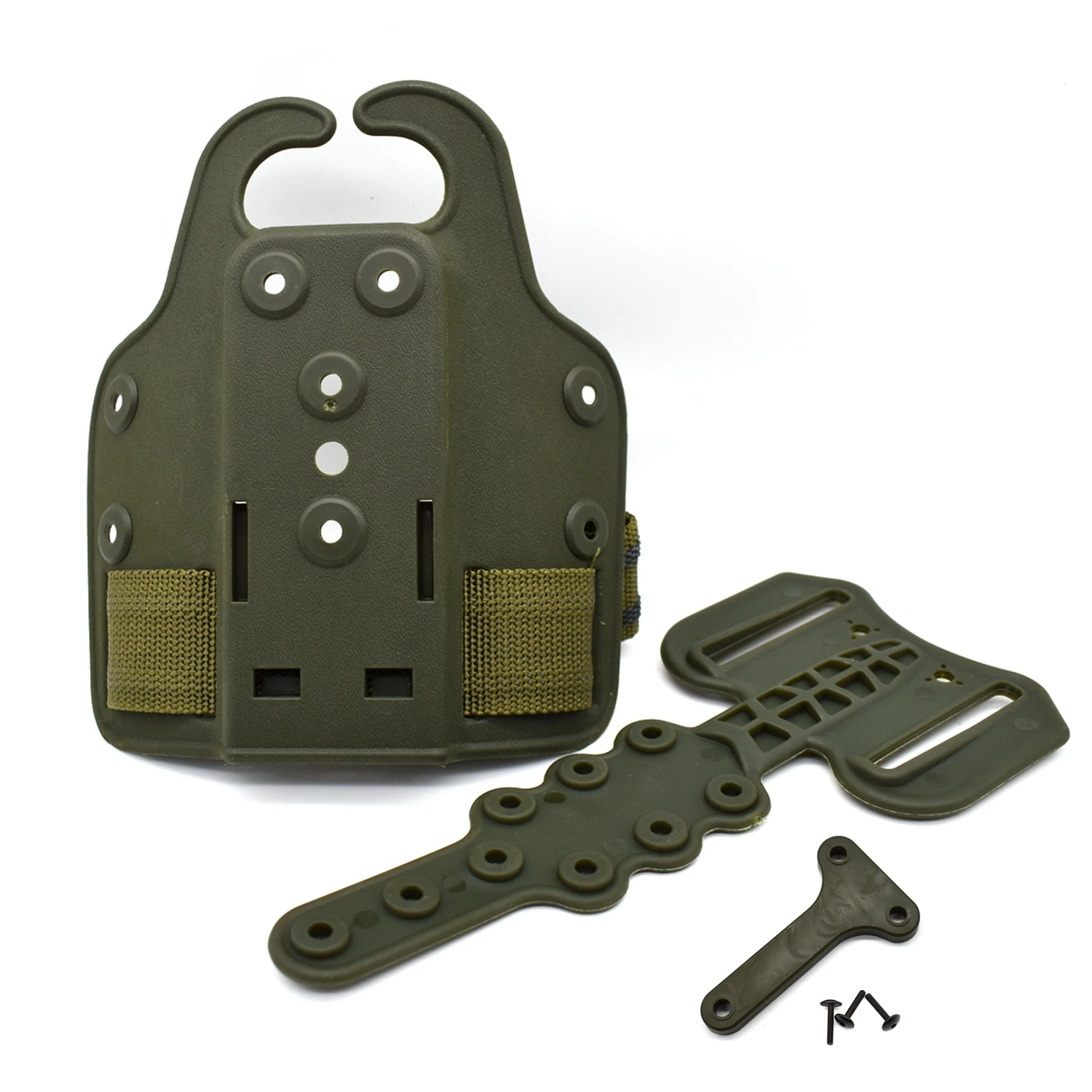 Holder Paha Berburu Taktis Platform Drop Leg Pistol Holster Adapter untuk Glock 17 M9 P226 P229 1911 USP Aksesori Holster