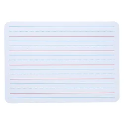 Tableau Blanc Effaçable à Quatre Lignes et Trois Grilles pour Lettres, Écriture Anglaise, Fuchsia