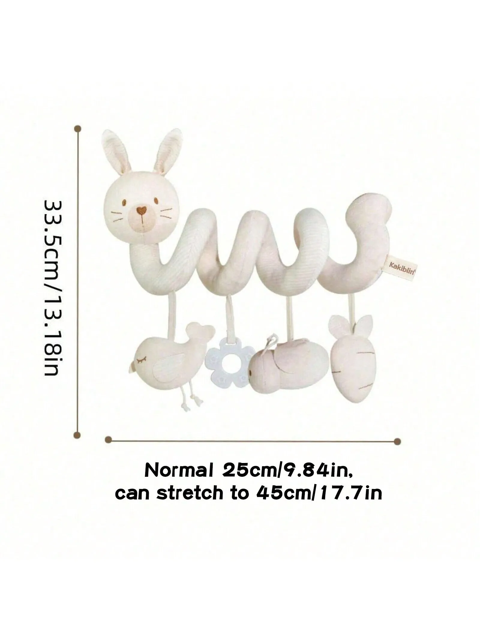 ของเล่นแขวนรถสำหรับเด็กทารก 1 ชิ้น, ของเล่นติดรถเข็นเด็ก, ของเล่นติดเบาะรถ, ของเล่นติดราวเปลเด็กพร้อมกระดิ่ง, ของเล่นตุ๊กตาแบบหมุนได้