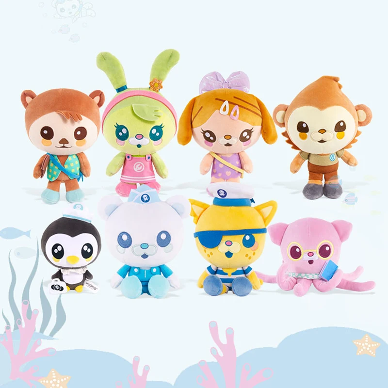 Original Octonauts 20cm Plush Toys Barnacles Peso Kwazii Tweak Vegimal Animal Stuffed Party Birthday Gift Kid Christmas Girl Toy